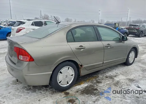 2007 Honda Civic Hybrid from USA, damaged, VIN JHMFA36287S008829